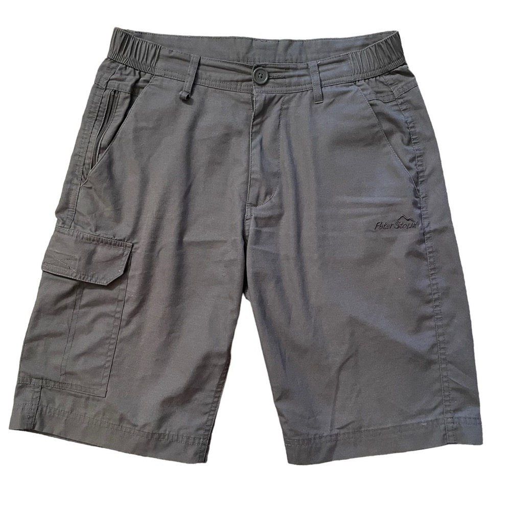 Peter Storm Mens Ramble II Shorts Size 30R Gray Cargo 11” Inseam Walking Hiking